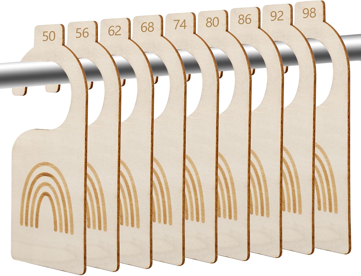 9-teiliges Babykleiderschrank-einteiler-set, Kleidergrößen-einteiler