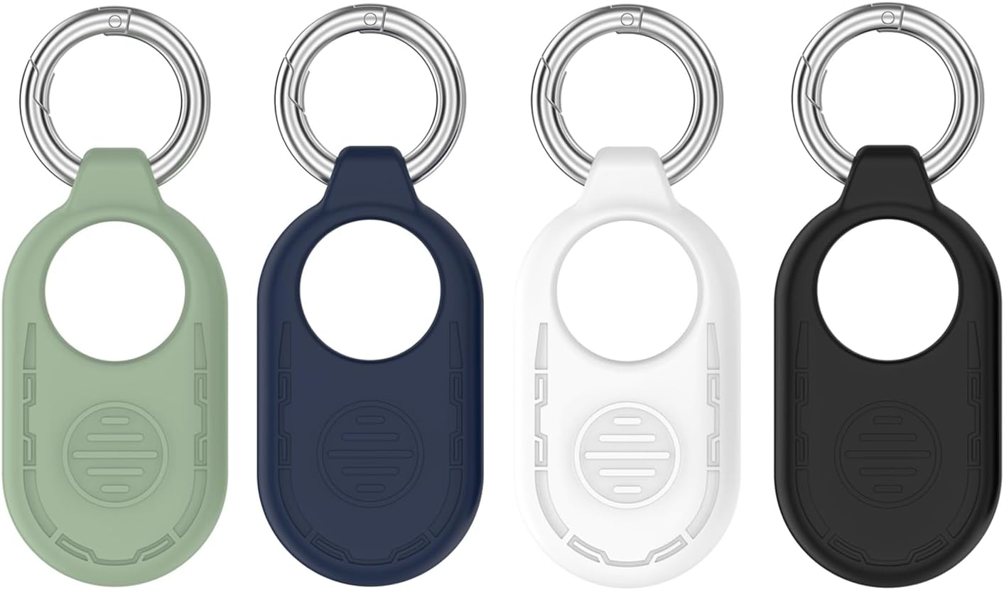4er-pack Silikonhüllen, Kompatibel Mit Samsung Galaxy Smarttag 2: Stoßfeste Und Kratzfeste Schutzhülle Mit Schlüsselanhänger Für Schlüssel, Taschen Und Gepäck.