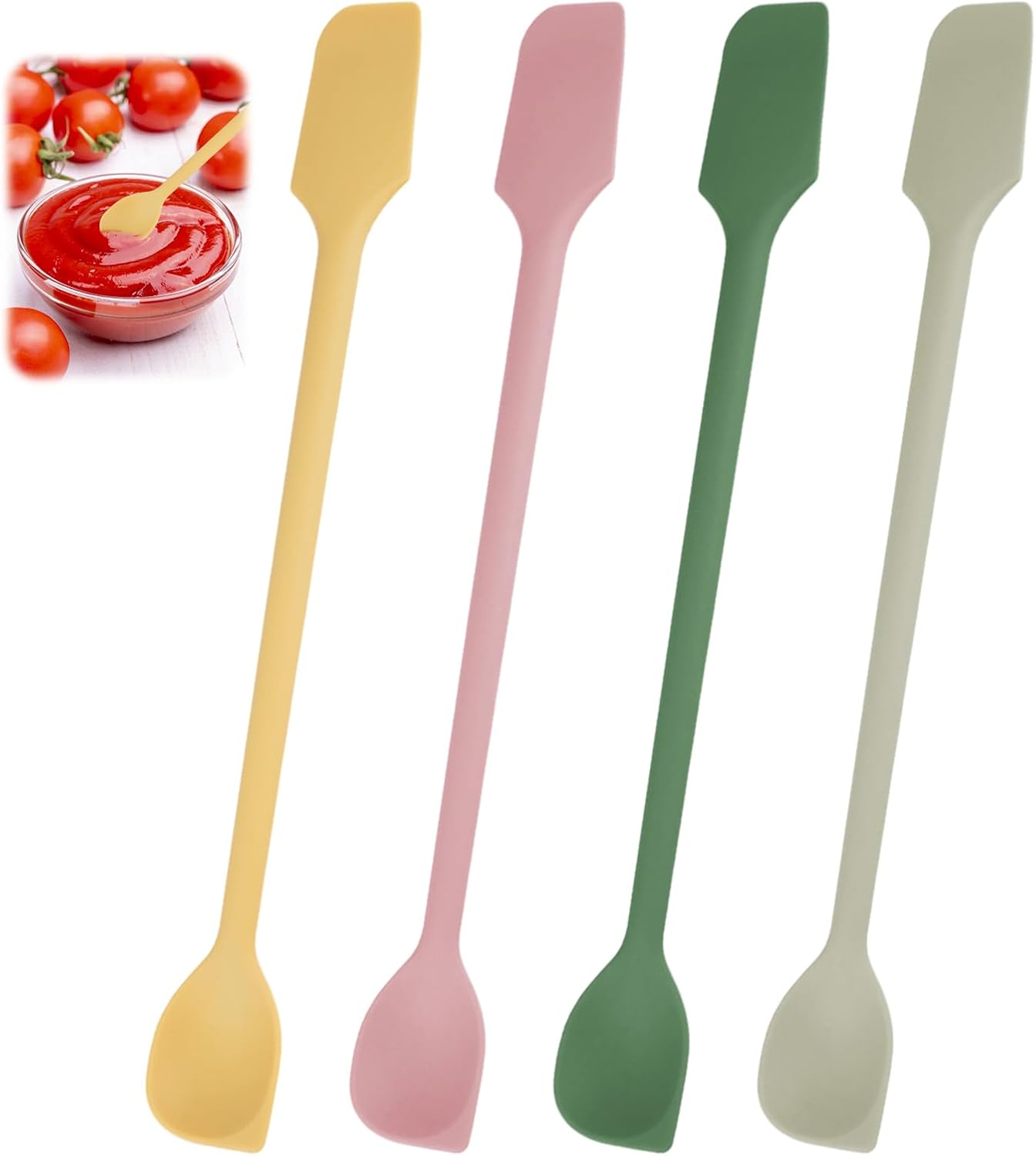Mini-silikonspatel, Klein Für Küchengläser