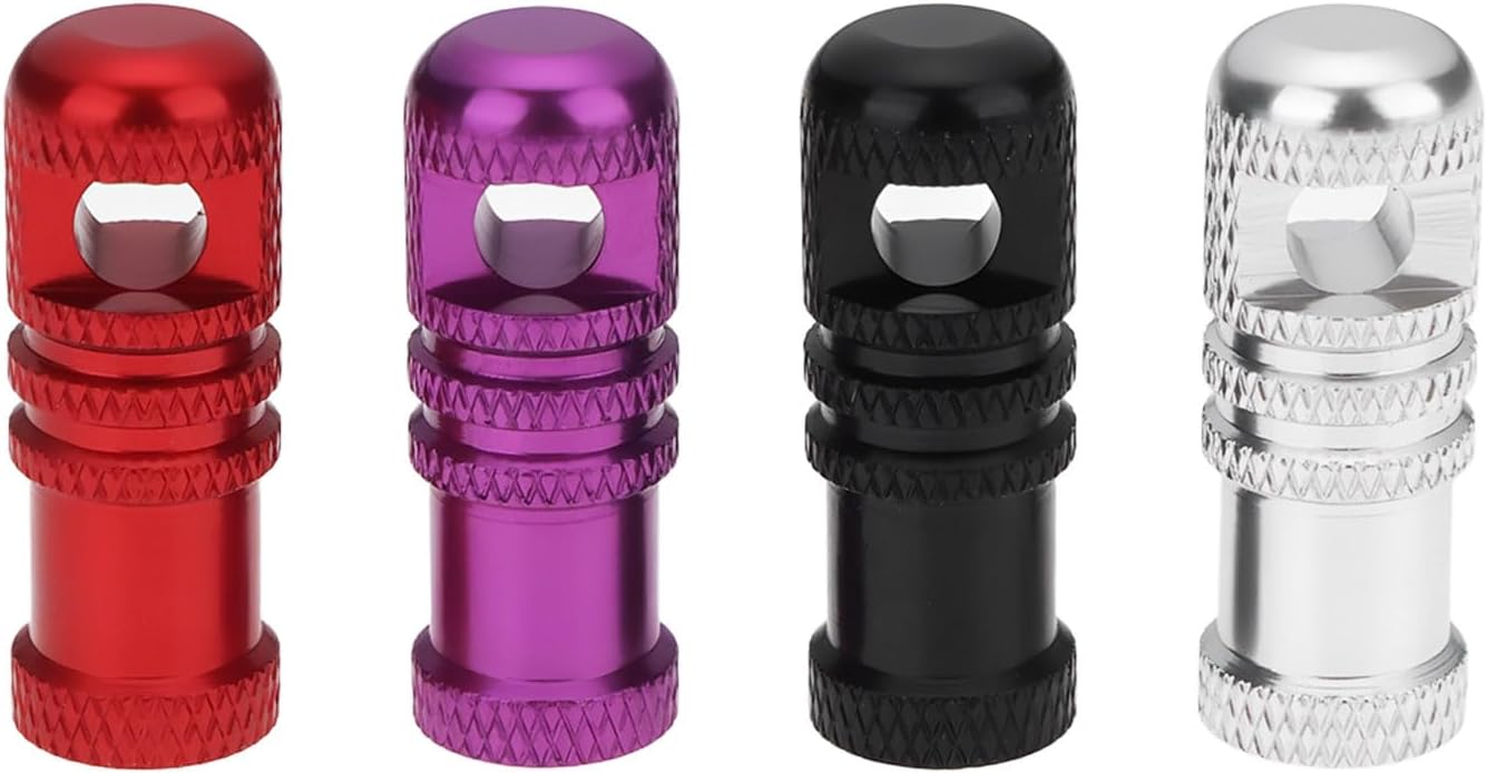 Set Mit 4 Presta-ventilkappen 24,3 X 9 Mm Mit Ventileinsatz-entfernungsfunktion, Kompatibel Mit Den Meisten Fahrrädern