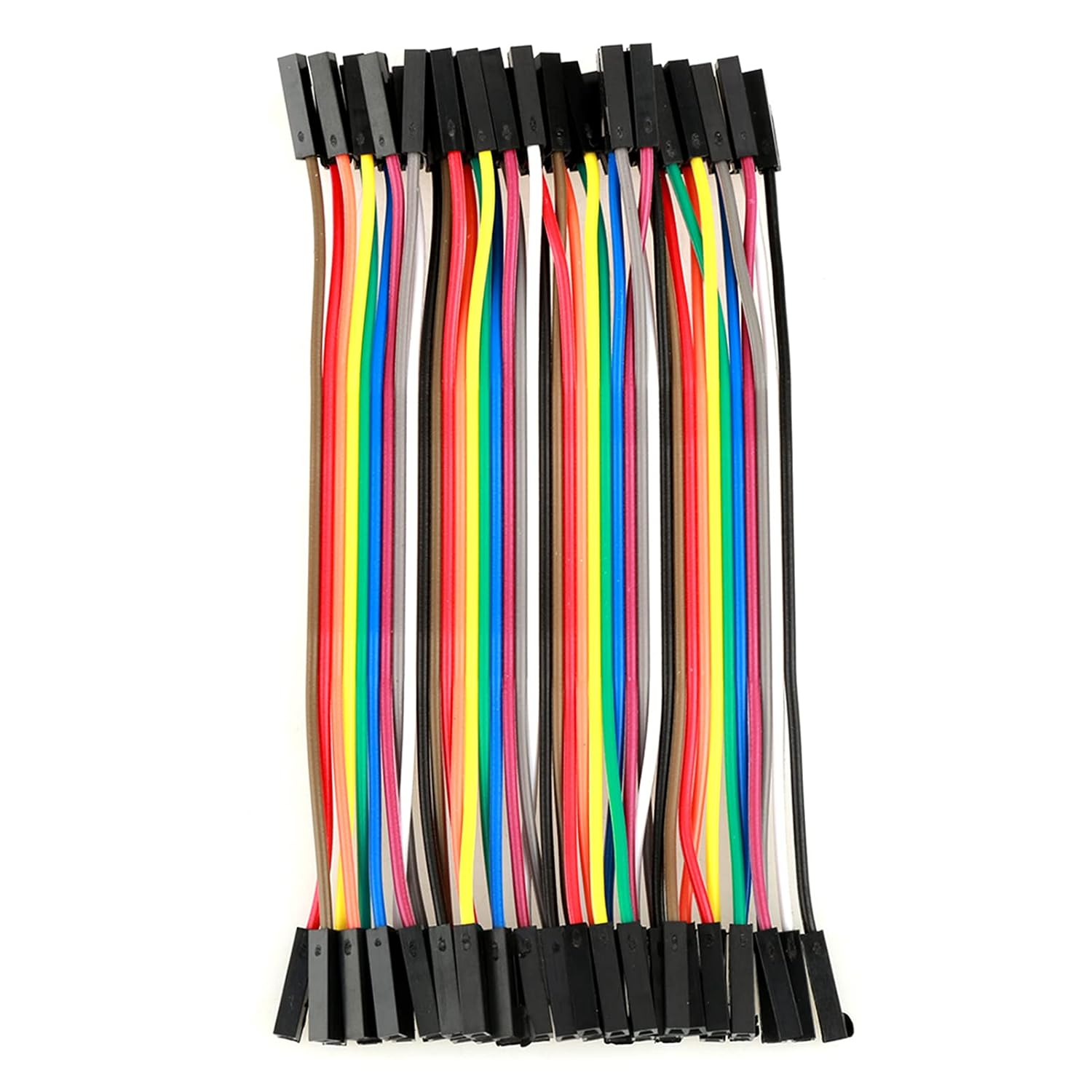 40-poliges, 11,5 Cm Langes Flachbandkabel (buchse-buchse) – Farbcodiertes Flachbandkabel Für Steckplatinen Zuverlässige, Vorabgetrennte Pins Für Diy-projekte Design