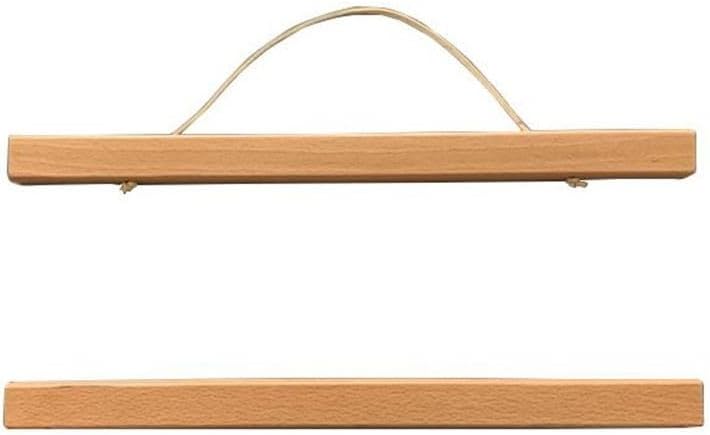 51 Cm Langer Teakholz-aufhänger – Für Naturbelassene Massivholz-rahmen Zur Wandpräsentation Von Fotos, Bildern, Kunstwerken, Karten Und Als Aufhängestange