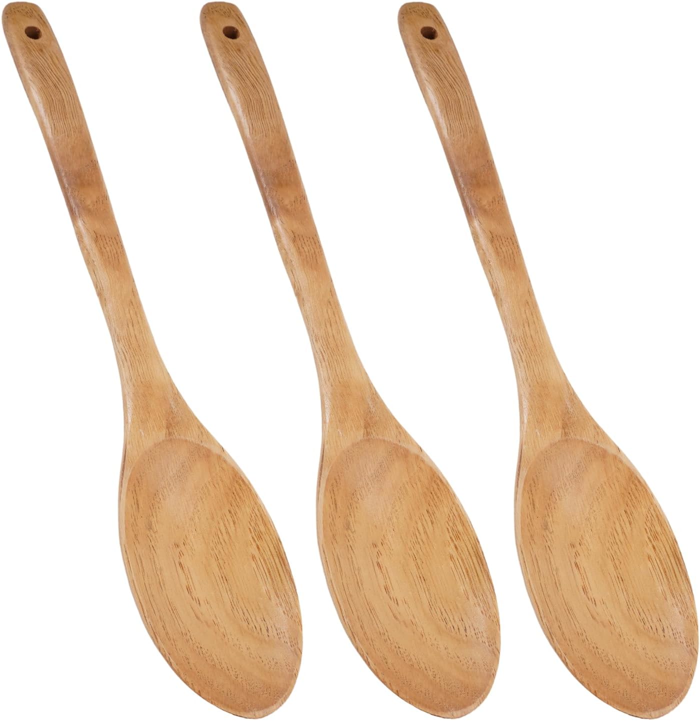 3-teiliges Küchenlöffel-set Aus Holz, 31 X 5,5 Cm Große Rührlöffel Aus Holz