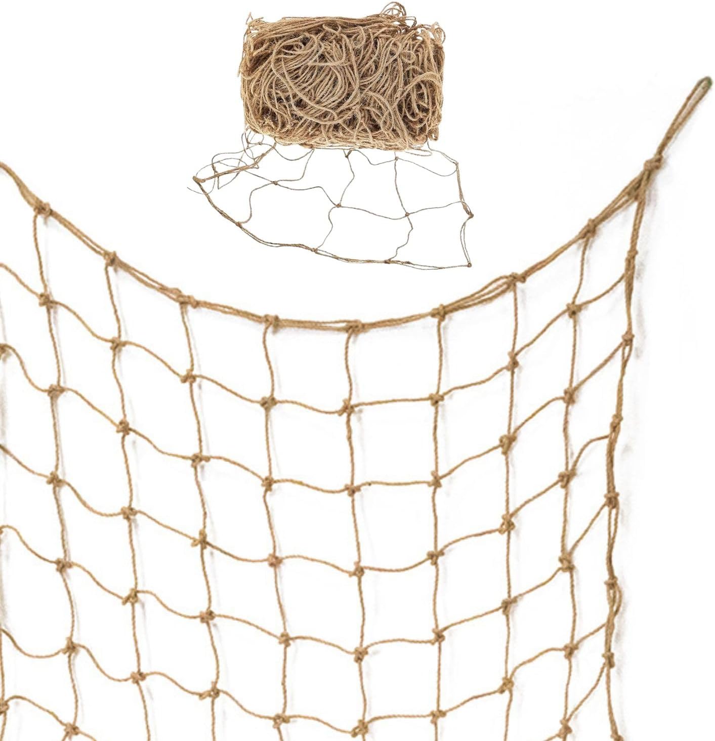Jute-netz Mit Großer Maschenweite Von 15 Cm, Ein Stütznetz Für Kletterpflanzen, Eine Kletterhilfe Für Ranken Im Garten, Für Gurken, Bohnen, Erbsen, Tomaten Und