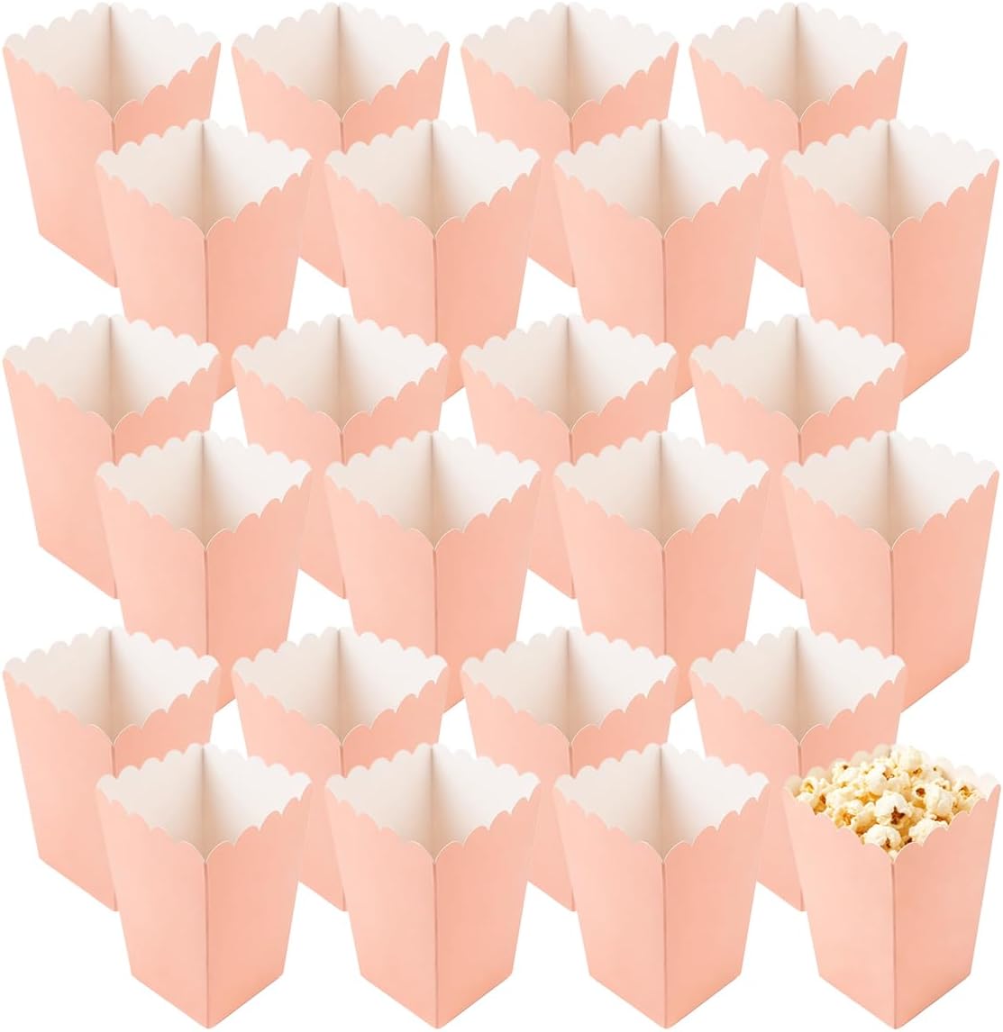 24-teilige Popcornboxen, Kleine Popcornboxen Aus Papier, Popcorntöpfe
