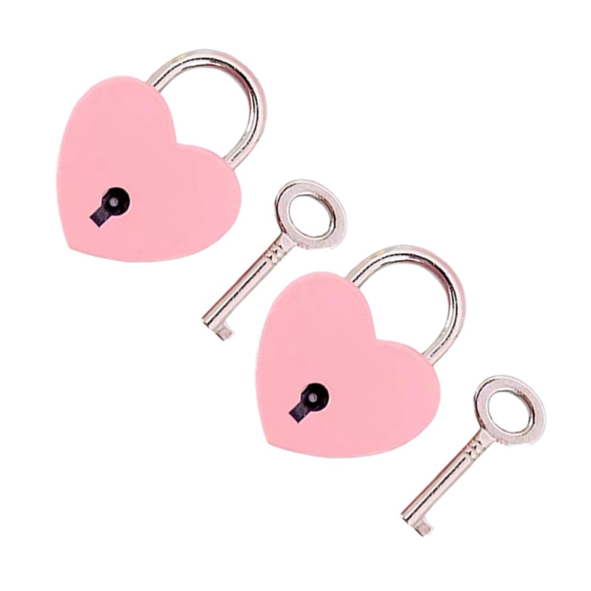 Mini-herzschlösser, 2er-set, Für Schachteln, Schubladen Und Schranktüren, Tragbar