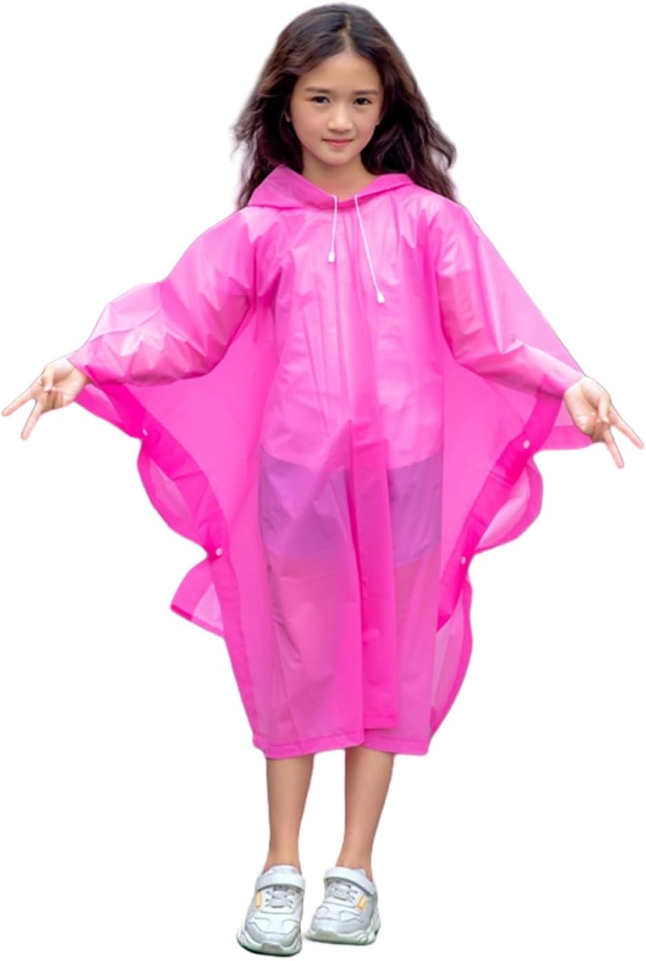 Regenmäntel Für Kinder, Regencapes Für Kinder, Wiederverwendbare, Wasserdichte Eva-regenmäntel, Regencapes Mit Kapuze Für Jungen Und Mädchen, Regencapes Zum Radfahren, Wandern Und Reisen