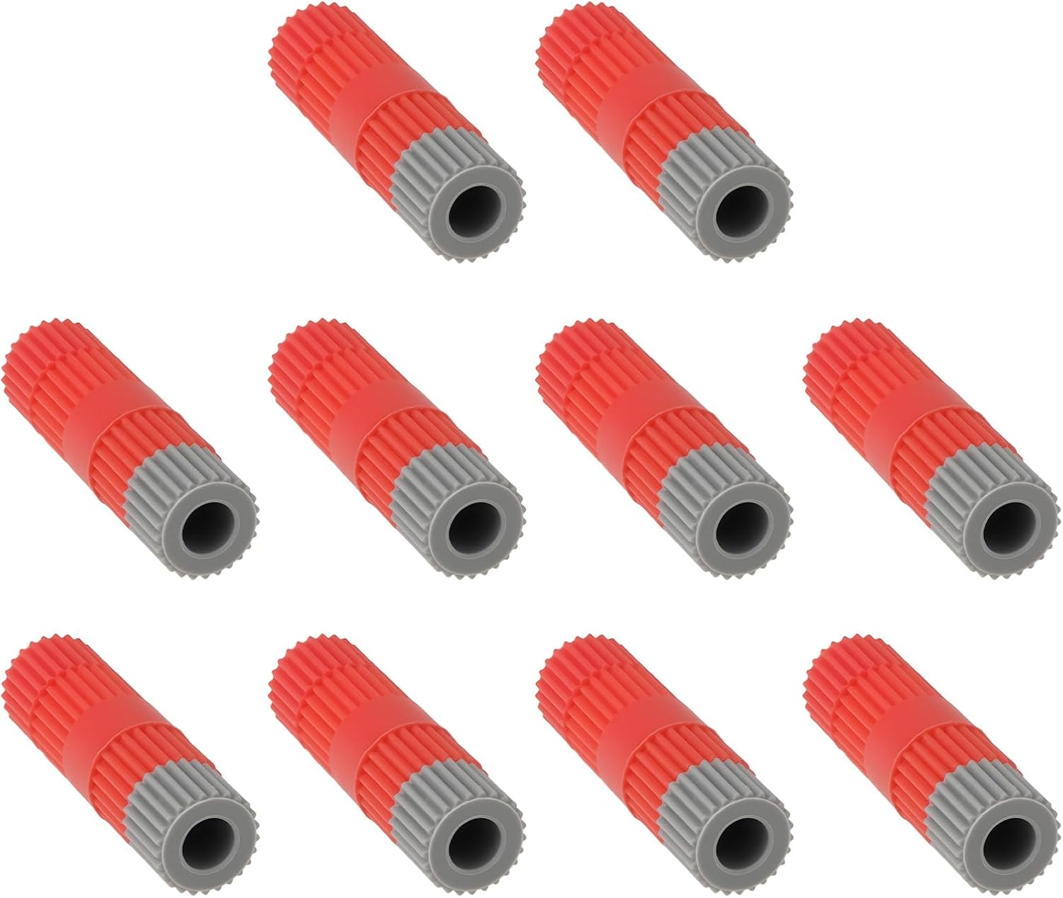 10 X Ip54 Abisolier-freie Schnellanschluss-abzweigverbinder, Kompatibel Mit 24-18 Awg Rotem Kupferdraht