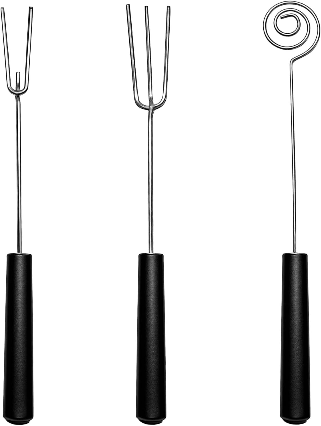 3er-set Schokoladengabeln/fonduegabeln Aus Edelstahl, Pralinenbesteck Für Schokolade, Obst, Kuchen, Süßigkeiten Und Fleisch