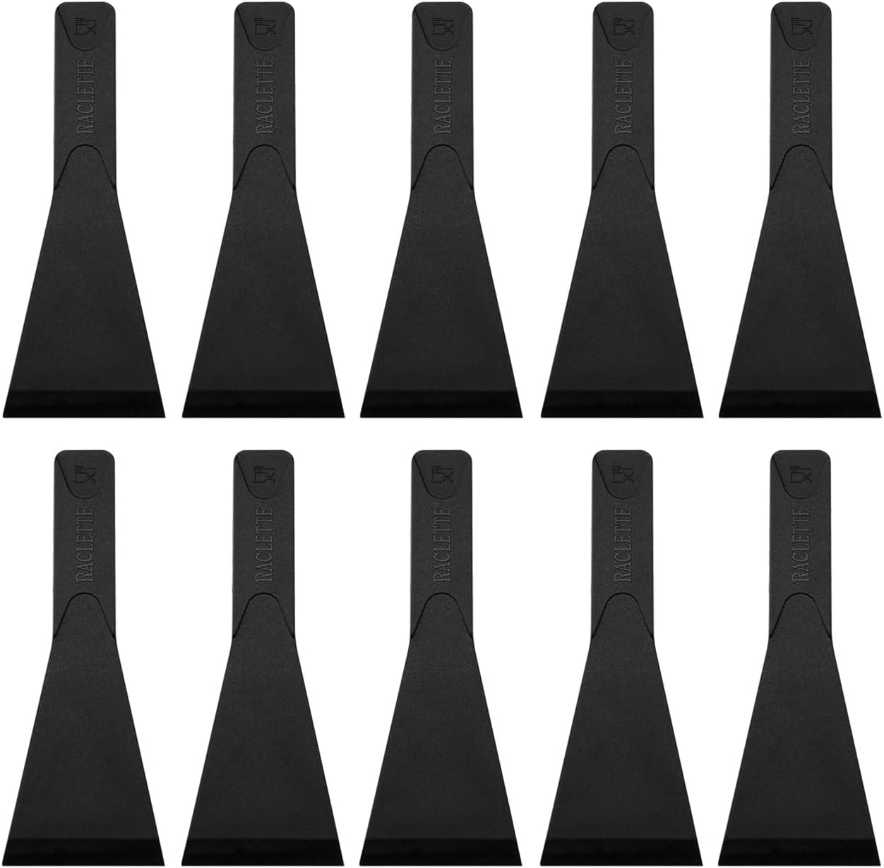 10 Stück Antihaftbeschichtete, Hitzebeständige Raclette-spatel Aus Nylon, 5 Cm Breit, Maximal Abgeschrägt, Zubehör Für Raclette- Und Crêpe-partys Auf Allen Oberflächen, Kratzfrei