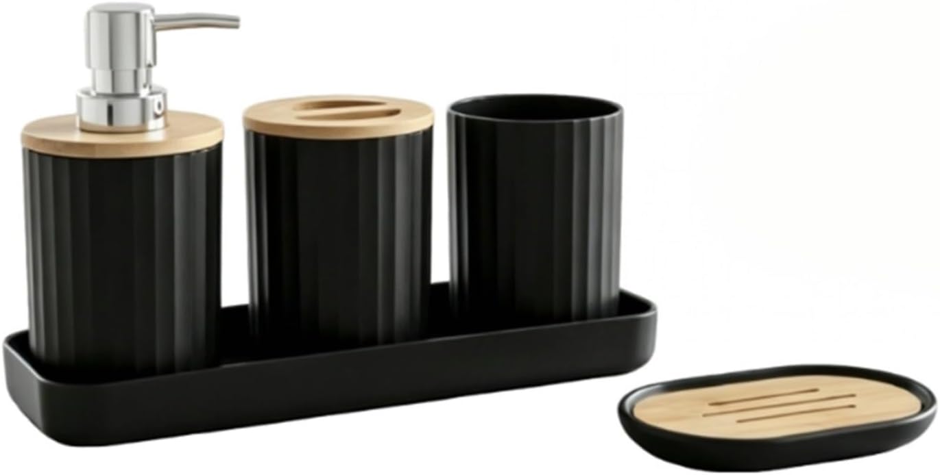 5-teiliges Badezimmer-accessoire-set Mit Seifenspender
