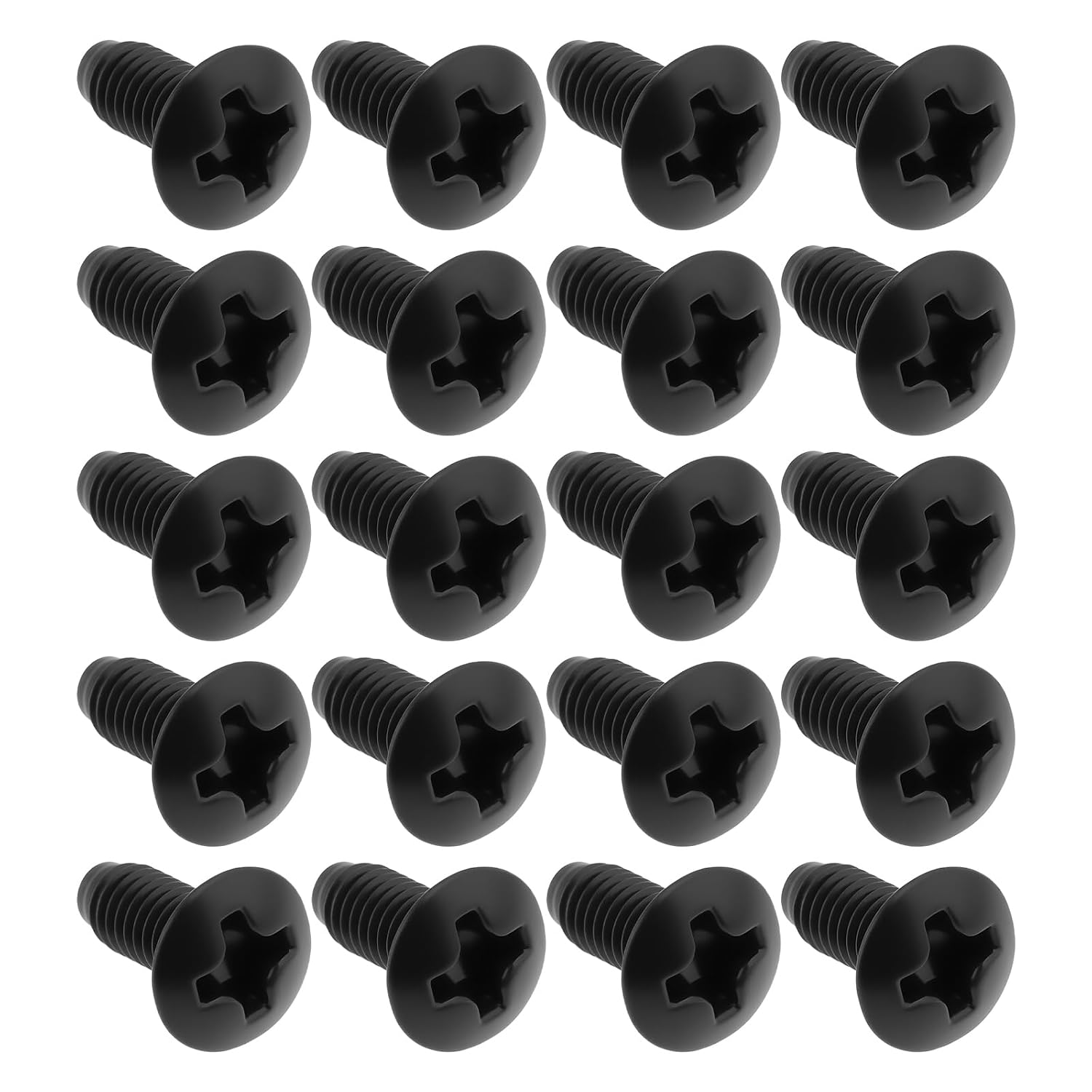 20 Schrauben Für E-gitarrenschalter – 3-mm-gewinde – Für 3- Und 5-wege-wahlschalter – Kompatibel Mit Stratocaster Und Telecaster – Schwarz