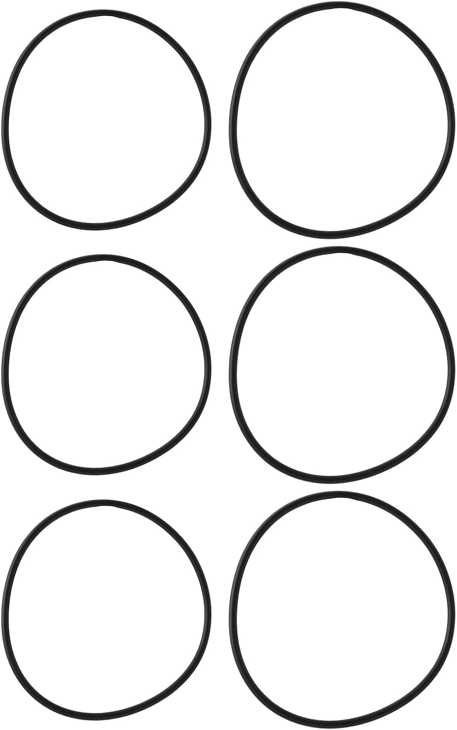 6er-packung Nitrilkautschuk-o-ringe Für Wasserfilter – 90 X 3 Mm – 92 X 3,5 Mm – Ws03x10038 Ucring – Kompatibel Mit Ge Gxwh04f, Gxwh20f, Gxwh20s, Gxrm10, Gx1s01r