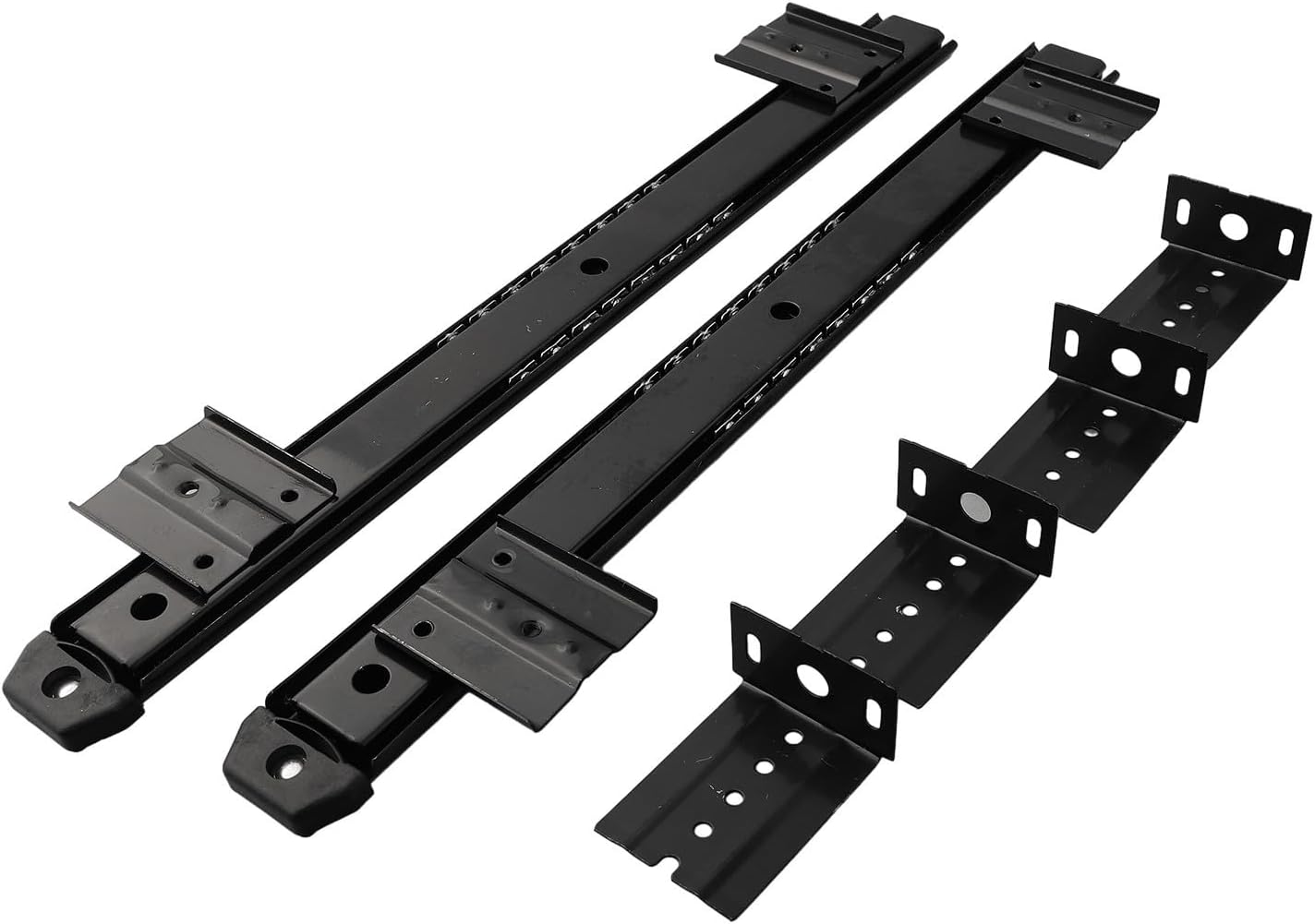 Schwarze Stahl-tastaturschubladenschienen 350 Mm