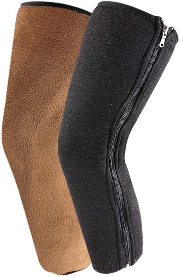 Dicke Winter-knieschoner, 50 Cm, Mit Rutschfesten Bündchen