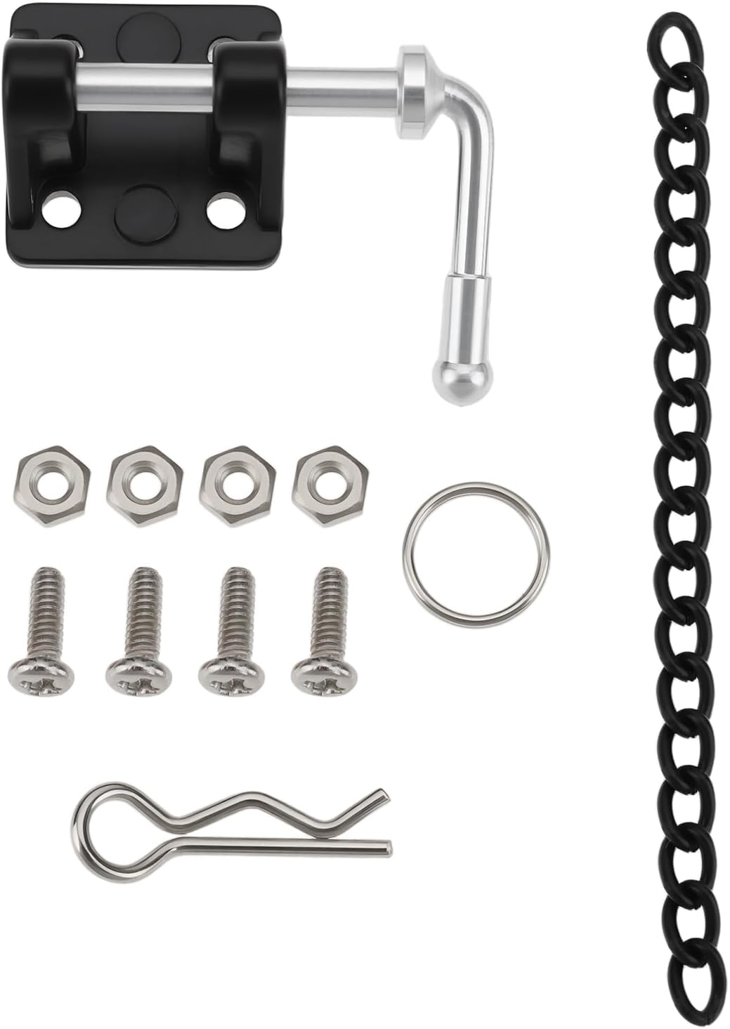 Satz Anhängerkupplung Aus Aluminiumlegierung Für Rc-cars Im Maßstab 1:10, 15,2 X 7,2 X 9 Mm, Schwarz, Kompatibel Mit Trx4, Scx10, 90027, 90028, Cc01, D90, Tf2, F350