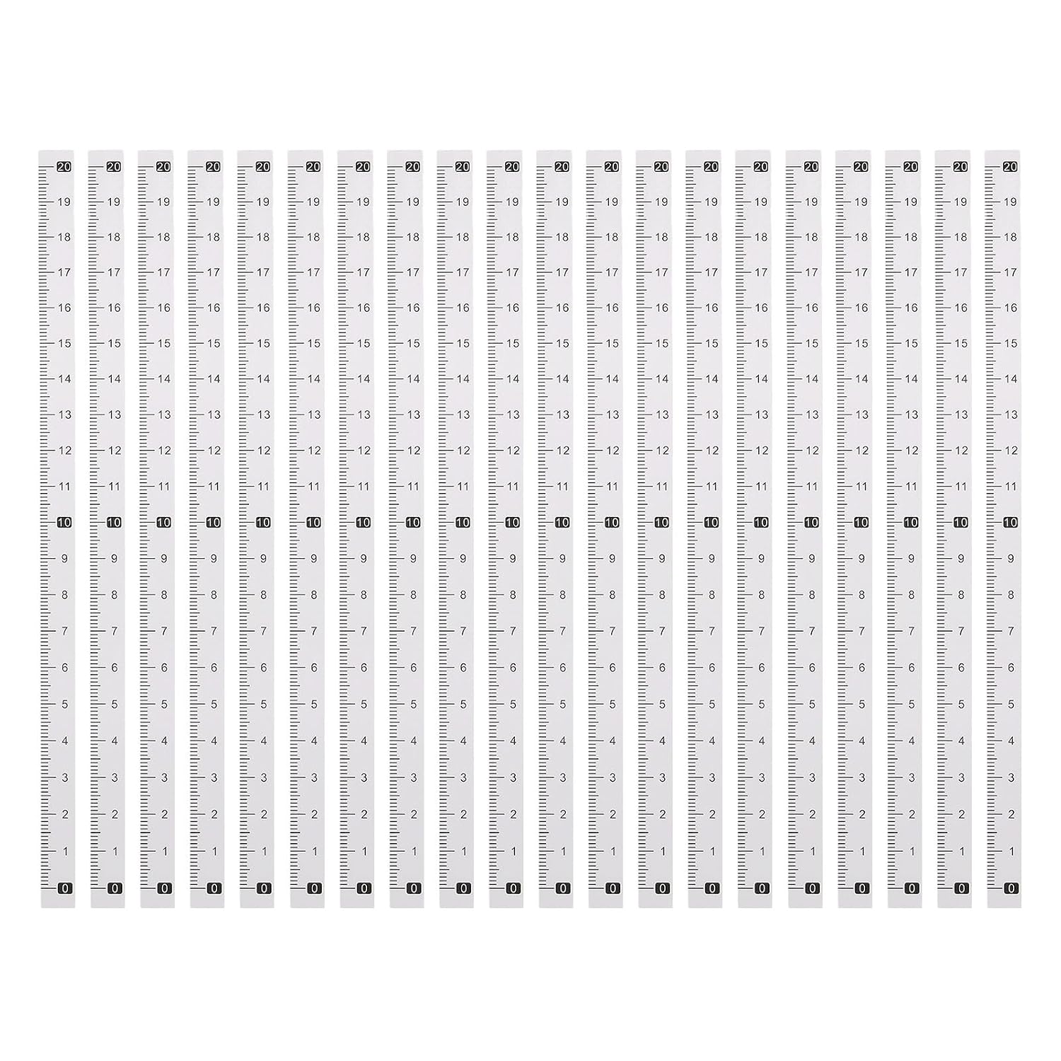 10 Mm X 20 Cm Selbstklebendes Maßband, Metrisches Lineal, Ablesbarkeit Von Oben Nach Unten, Werkbanklineal Für Holzbearbeitung, Tischkreissäge, Zeichnen, Schwarz Auf Transparent