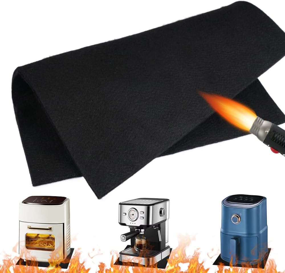 30x30cm Feuerfeste Kaminmatte, Wiederverwendbare Feuerfeste Matte