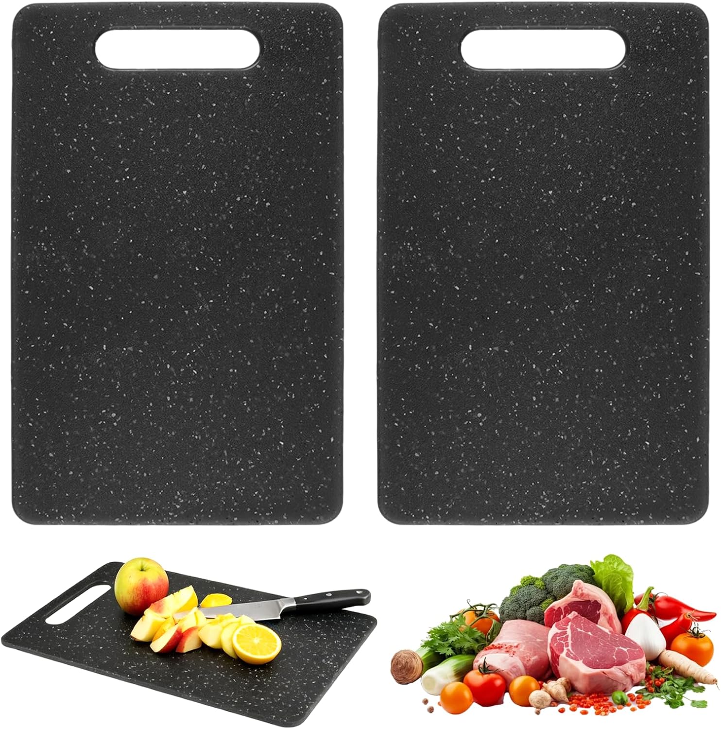 Set Mit 2 Kunststoff-schneidebrettern