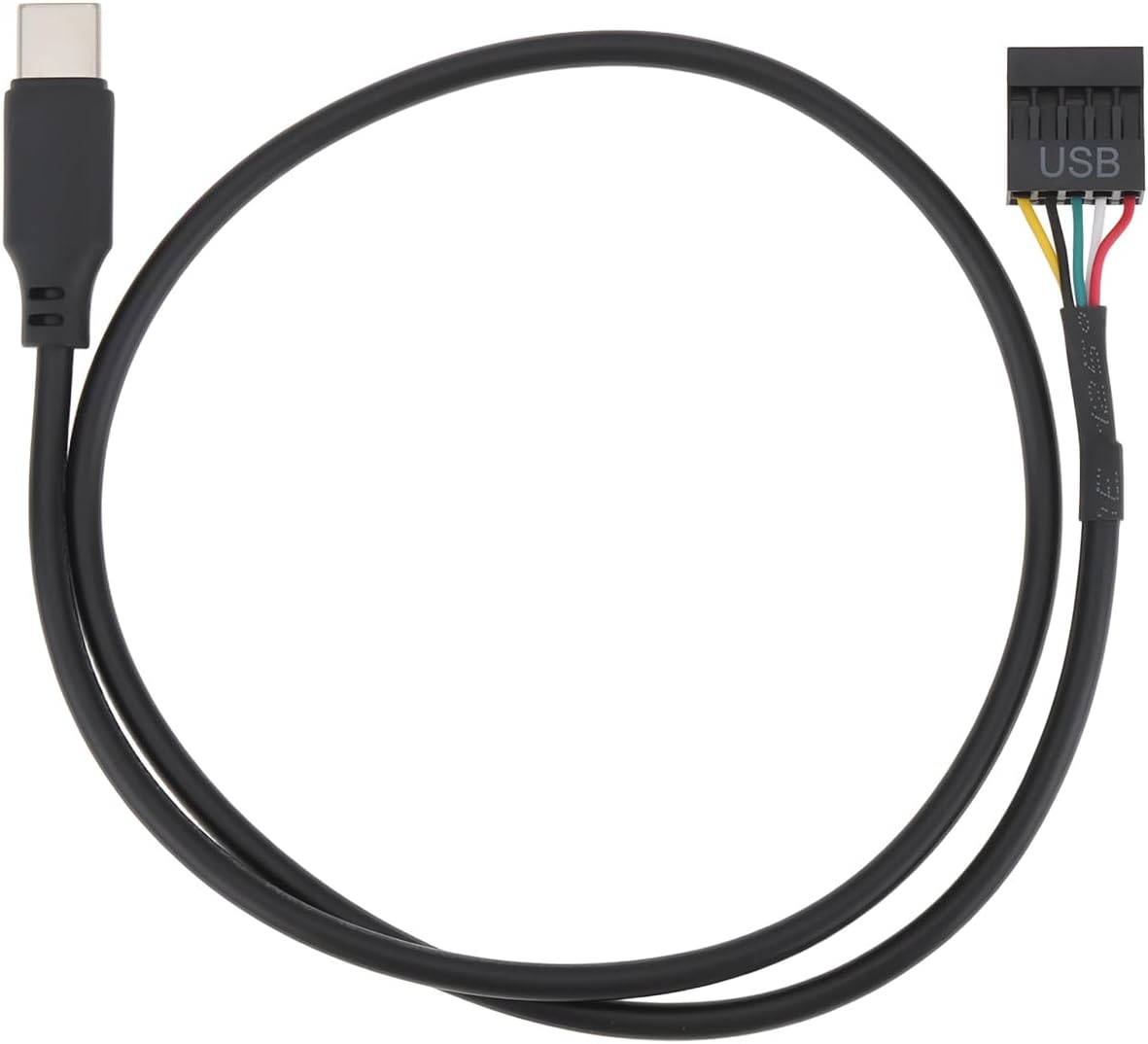 50 Cm Langes Internes Usb 9-pin-auf-typ-c-kabel, Kompatibel Mit Corsair Icue Link Lcd Aio