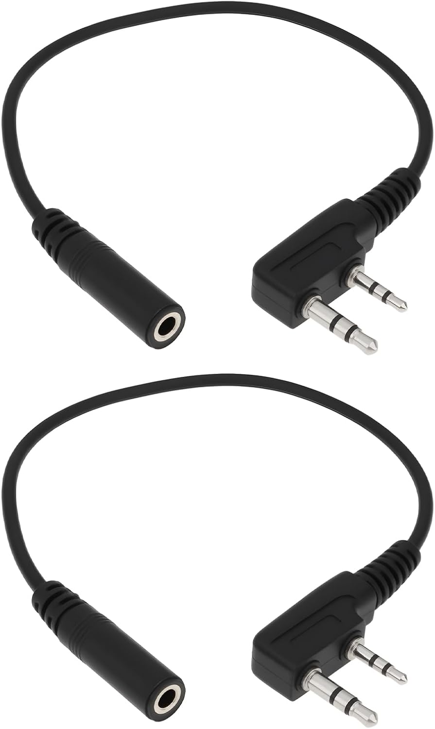 2-teiliges K1 2-pin-auf-3,5-mm-klinkenbuchse-audio-übertragungskabel Für Kopfhörer, Kompatibel Mit Tyt Und Uv5r 888s
