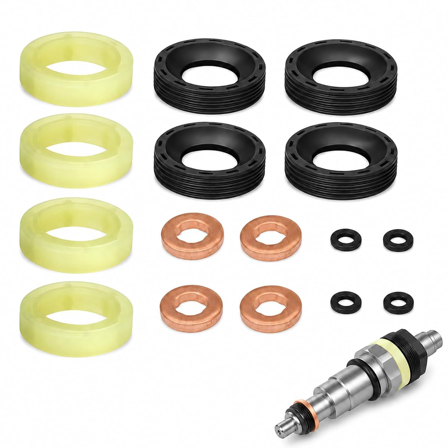 16-teiliger O-ring-satz Für Diesel-einspritzdüsen Zur Erneuerung Und Wartung, Komplettes Dichtungsset Für Diesel-einspritzdüsen Mit O-ringen, Optimale Abdichtung Für Dieselmotoren