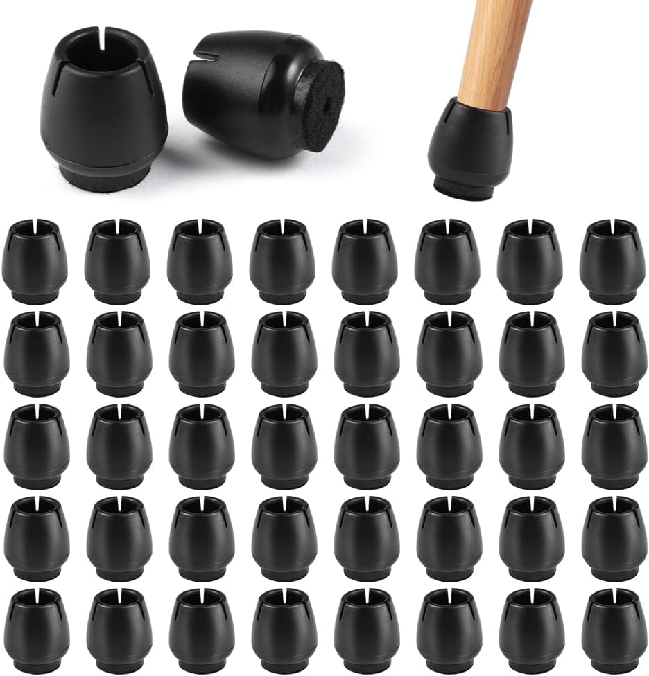 40 Stück Schwarze Kleine Stuhlgleiter/bodenschoner, 12–16 Mm