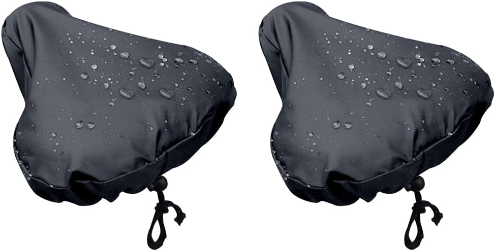 2-teiliger Wasserdichter Fahrradsattelbezug, Tragbar, Universell, Wasserdicht, Regendicht, Staubdicht, Passend Für Die Meisten Fahrradsättel, Rennrad