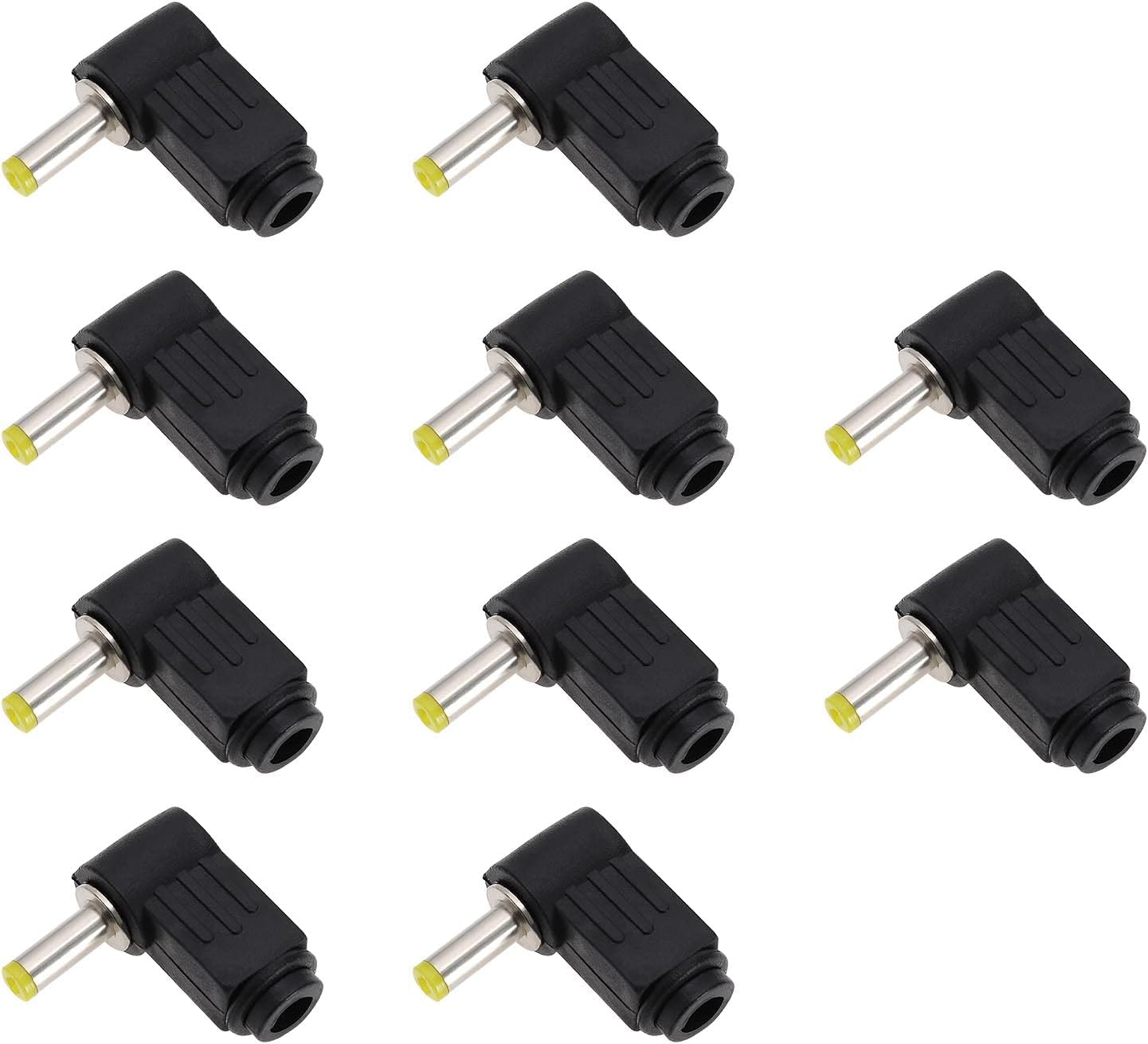 10 Stück Rechtwinklige Dc-stromanschlussstecker, Dc-steckeradapter, Ersatz-dc-hohlstecker, Diy-elektronikzubehör, 1,7 Mm X 4,0 Mm