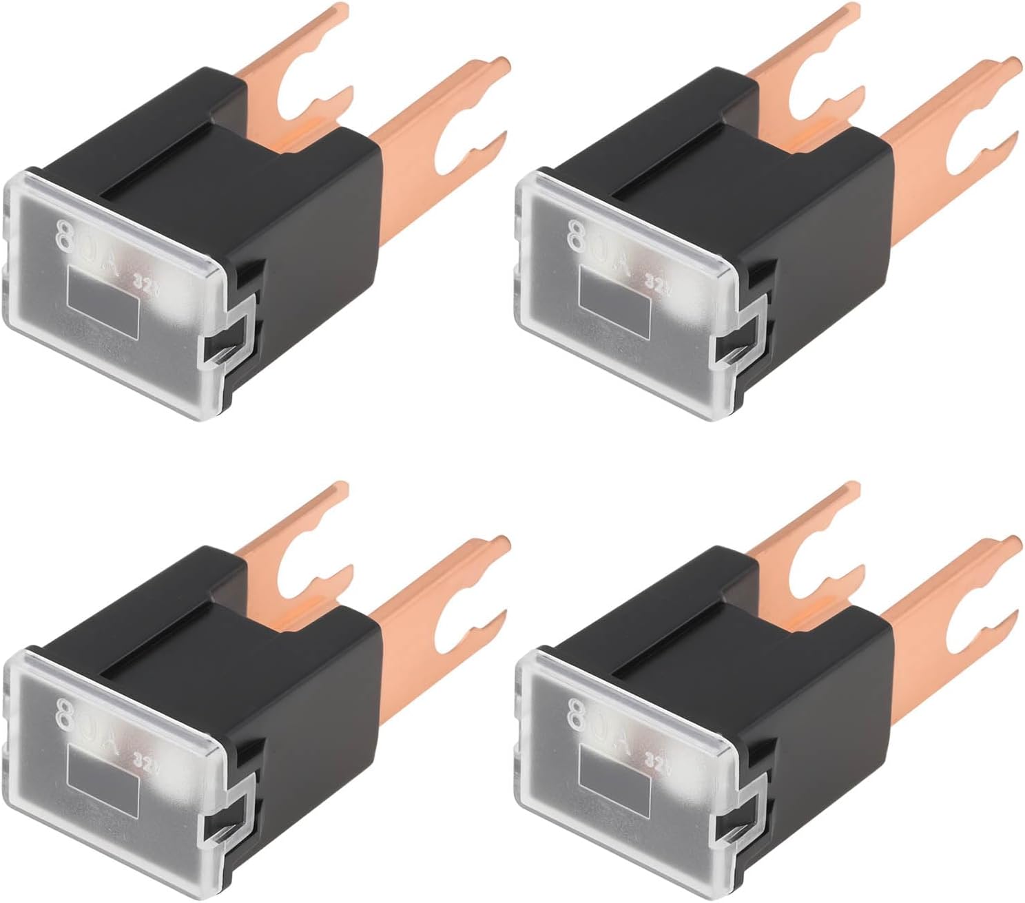 4er-pack Pal 80a 32v Schwarze Sicherungen, Kompatibel Mit Toyota Und Nissan, Ersetzt Oem 8js 740 026-221