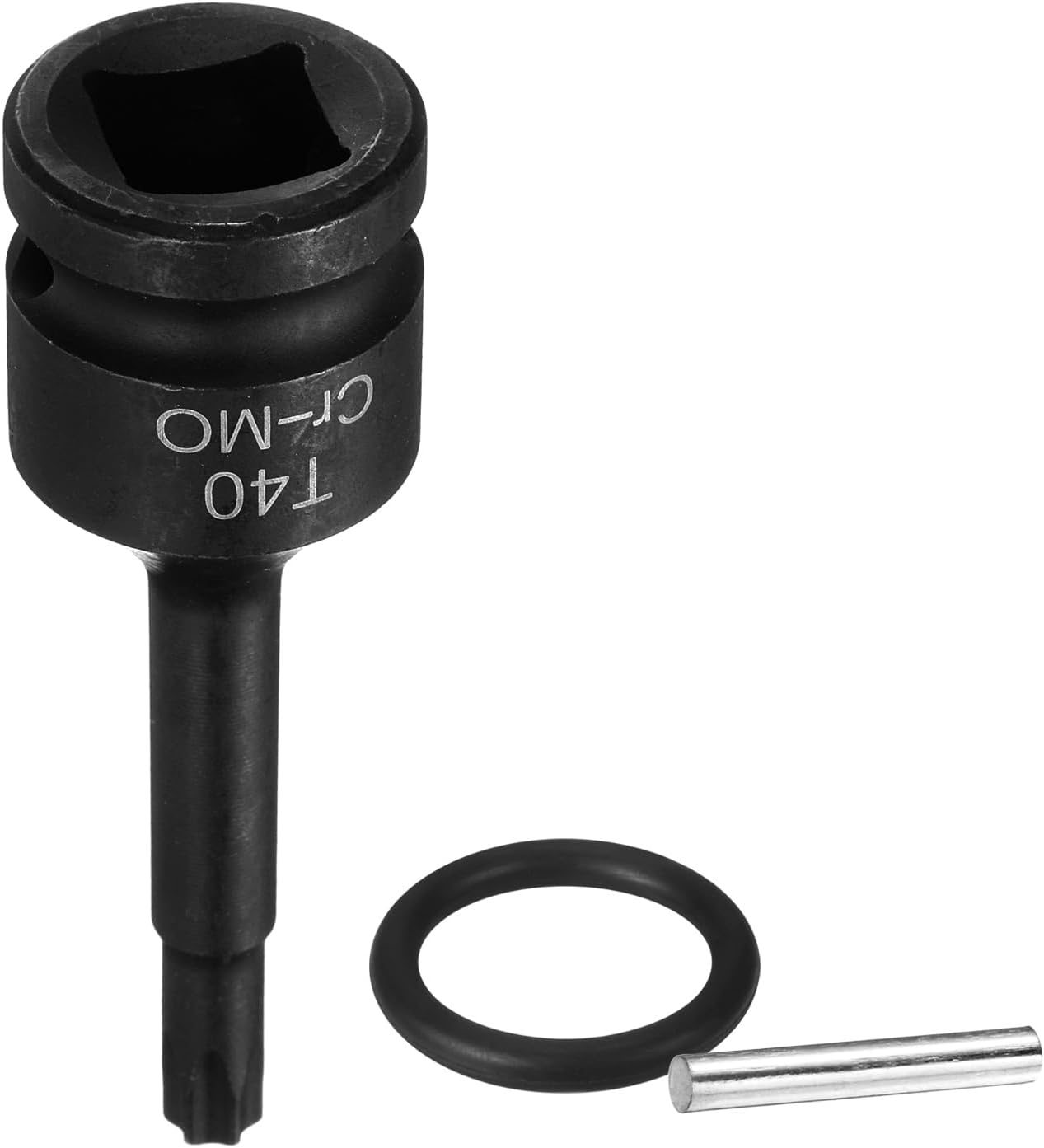 Sechskant-schlagschrauber-steckschlüssel, Torx T40 1/2"-steckschlüssel Für 6-punkt-schlagschrauber, Cr-mo-stahl Mit Stift Und O-ring Für Bohrmaschinen, Werkstätten, Garagen, Adapter