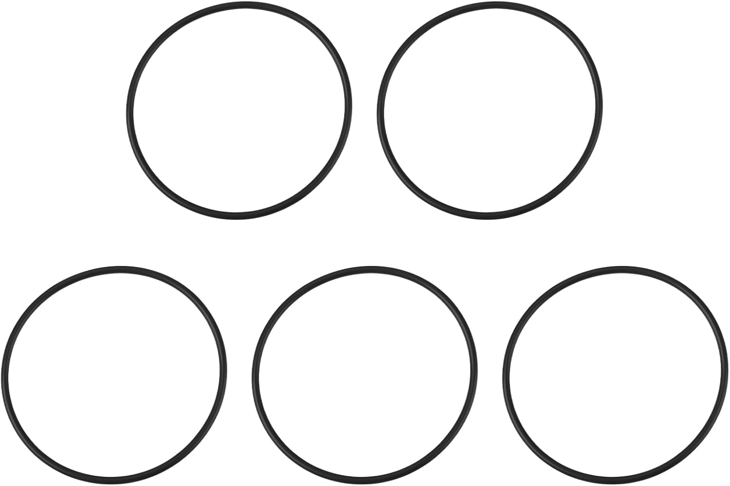Packung Mit 5 Nitrilkautschuk-o-ringen 68 X 62 X 2,5 Mm Für Die Metallbearbeitung