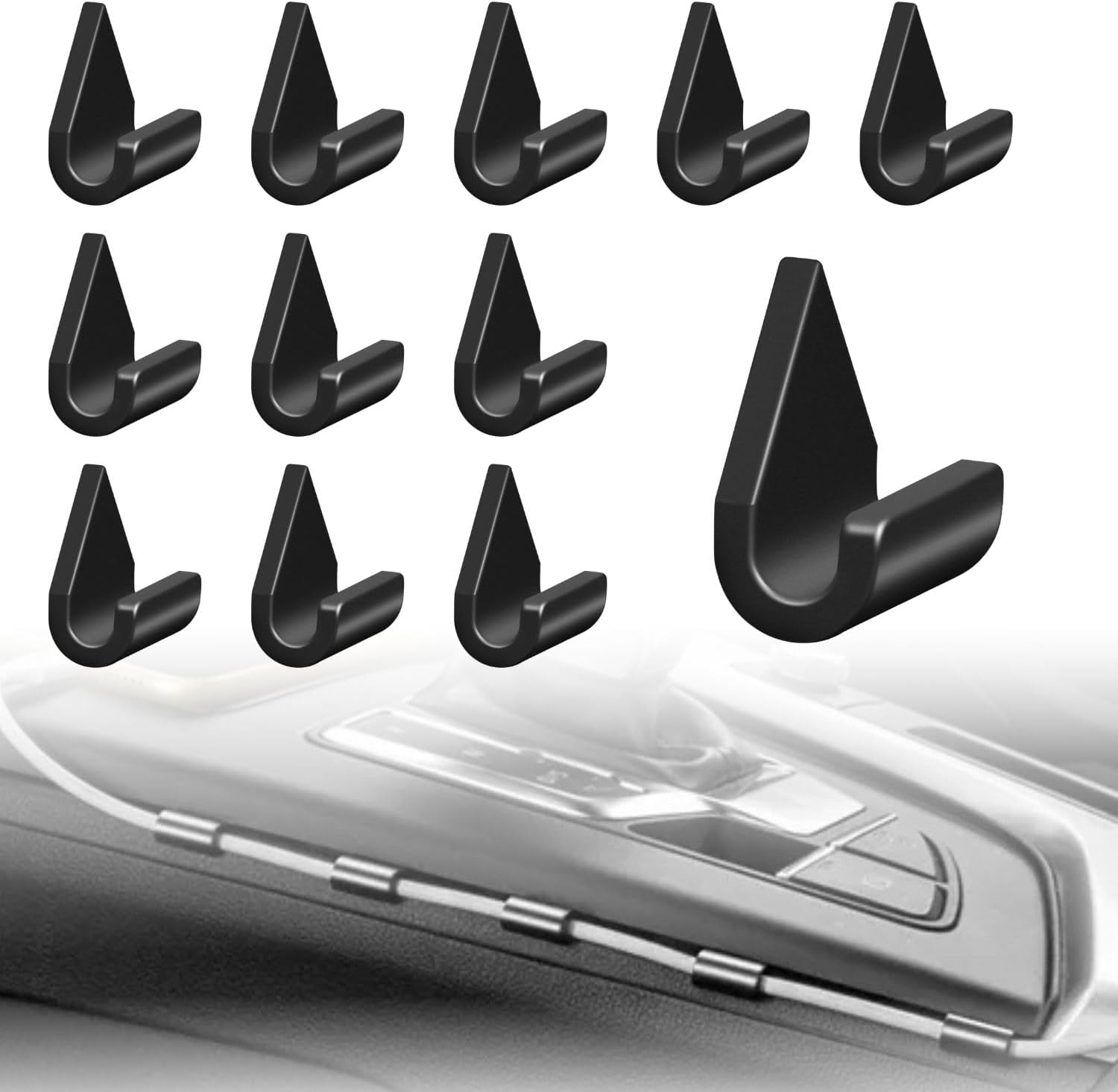 12er-pack Autokabelclips – Klebstofffreier Kabelhalter Für