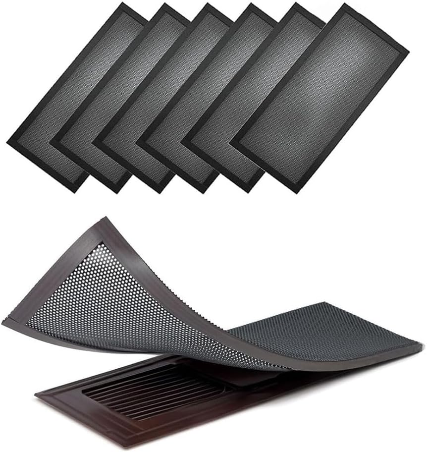Set Mit 6 Bodenlüftungsabdeckungen – 10,2 X 25,4 Cm – Waschbare Netzabdeckungen Für Bodenlüftungsanlagen
