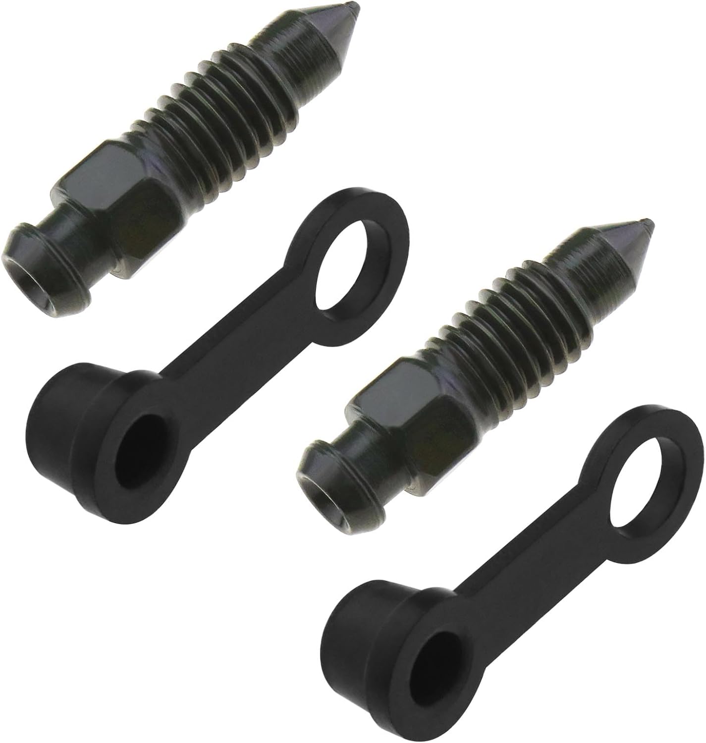2 Sätze M8x1,25mm Entlüftungsschrauben Für Bremssättel Mit Staubkappen Für Motorräder Und Elektrofahrzeuge - Entlüftungsnippelschrauben