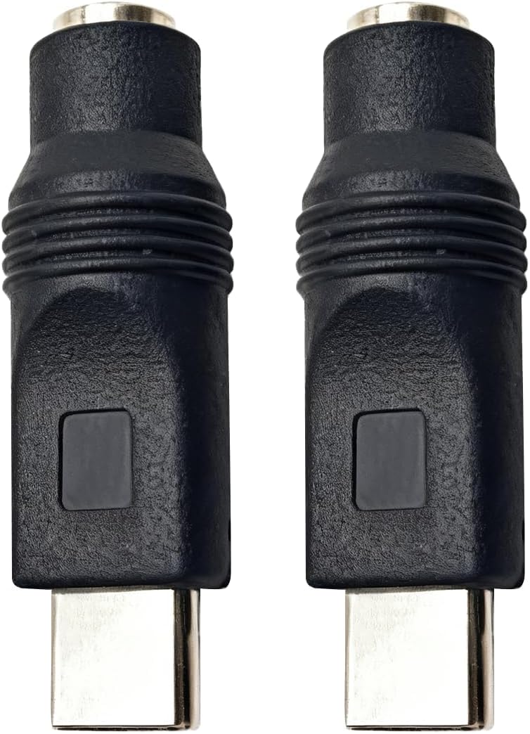 Typ-c-netzadapter Auf Dc 5,5x2,1mm Ladestecker, Steckdosenverlängerungskabel, Ladegerät Für Mobiltelefone Und Tablets (2 Stück)