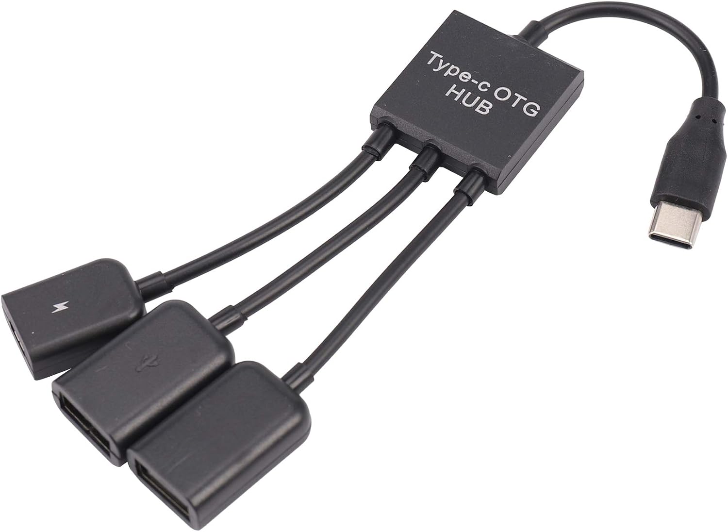 Usb 3.1 Typ-c Stecker Auf 2 Usb-a 2.0 Buchsen + Micro-usb Buchse 3-in-1 Otg-hub