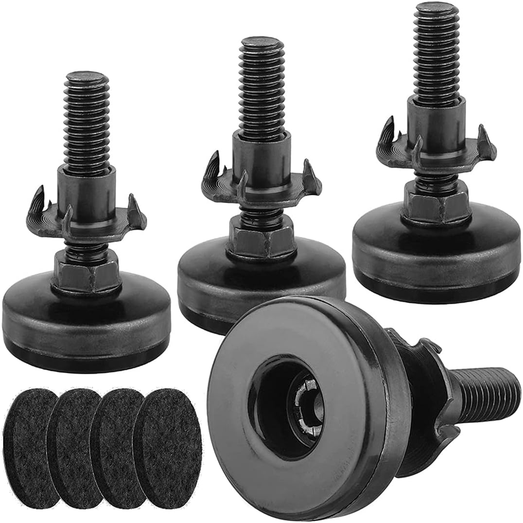 Set Mit 4 Robusten, Verstellbaren Möbelfüßen Für Schränke, Tische Und Stühle