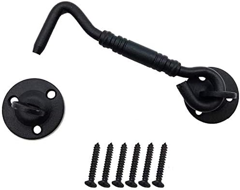 Scheunentorriegel, 10,2 Cm Edelstahlhaken Und -öse Mit Befestigungsschrauben, Schiebetürriegel