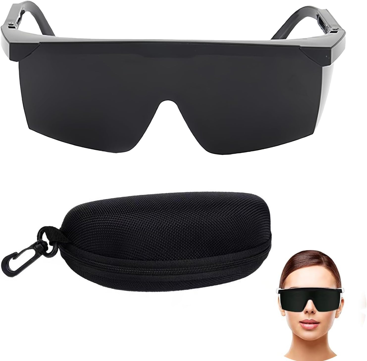 Laserschutzbrille, Uv-schutzbrille, Ipl-laserschutzbrille (190–2000 Nm) Für Laserhaarentfernung, Bräunung Und Rotlichttherapie, Inklusive Aufbewahrungsetui