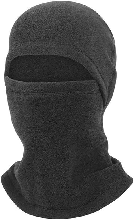 Vollfleece-sturmhaube Zum Skifahren, Radfahren Und Laufen Winddicht, Halswärmer, Schal, Stola, Kapuze Für Winterliche Outdoor-sportarten, Schwarz