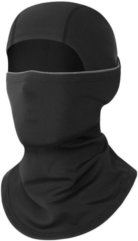 Thermowinddichte Skisturmhaube Mit Weichem Fleecefutter Für Outdoor-sportarten, Schwarz