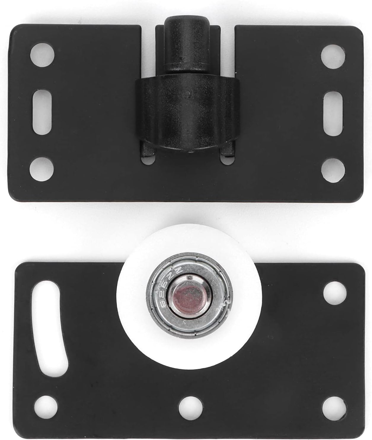 Schiebetürrollensatz, Kaltgewalzter Stahl, Türrollenbeschläge Mit Dichtung Für Schränke, Kleiderschränke, Kommoden, Montagestärke 10-30 Mm