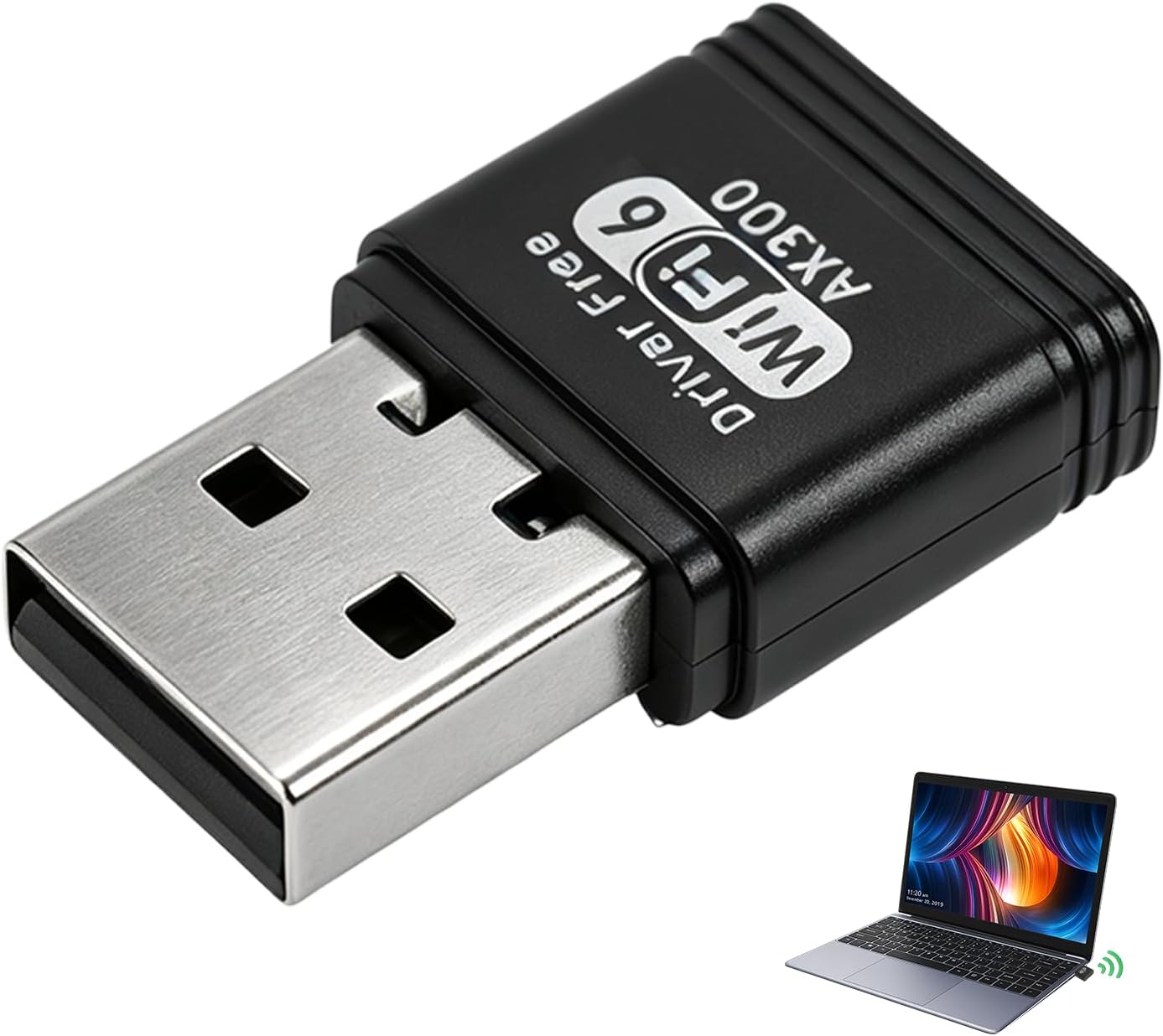 Wifi 6 Usb-adapter – 2,4-ghz-wlan-usb-adapter Mit Soft-ap-modus, Mu-mimo, Wpa2-psk-verschlüsselung, Integriertem Treiber, Netzwerk-dongle Kompatibel Mit Windows 7/10/11 – Hohe Geschwindigkeit Und Erwe