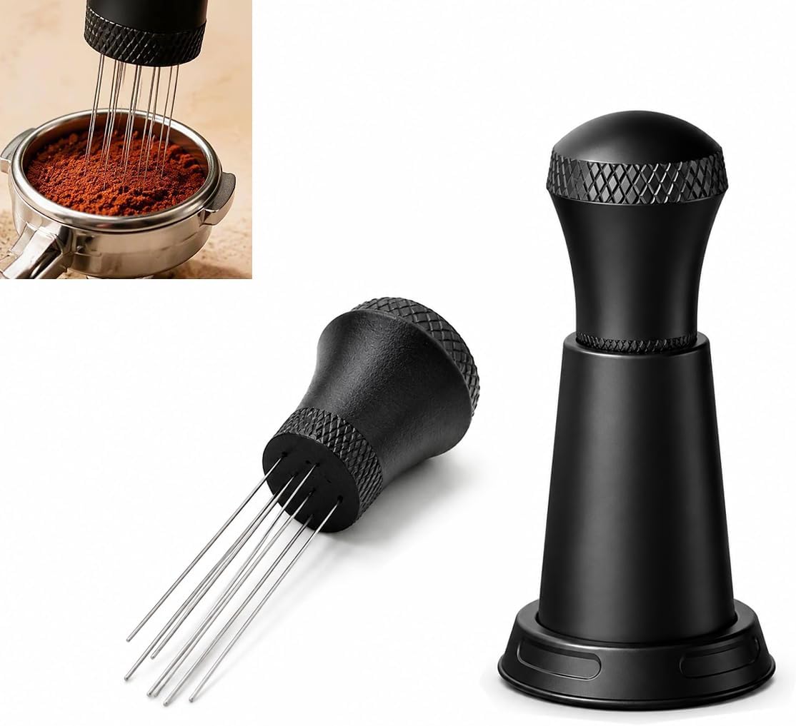 Espresso-portionswerkzeug Mit Edelstahlnadeln, Espresso-werkzeug Zum Ausgeben Von Kaffeepulver, Kaffeerührer Mit Ständer, Zubehör Für Espressomaschinen Und Kaffeezubereitung