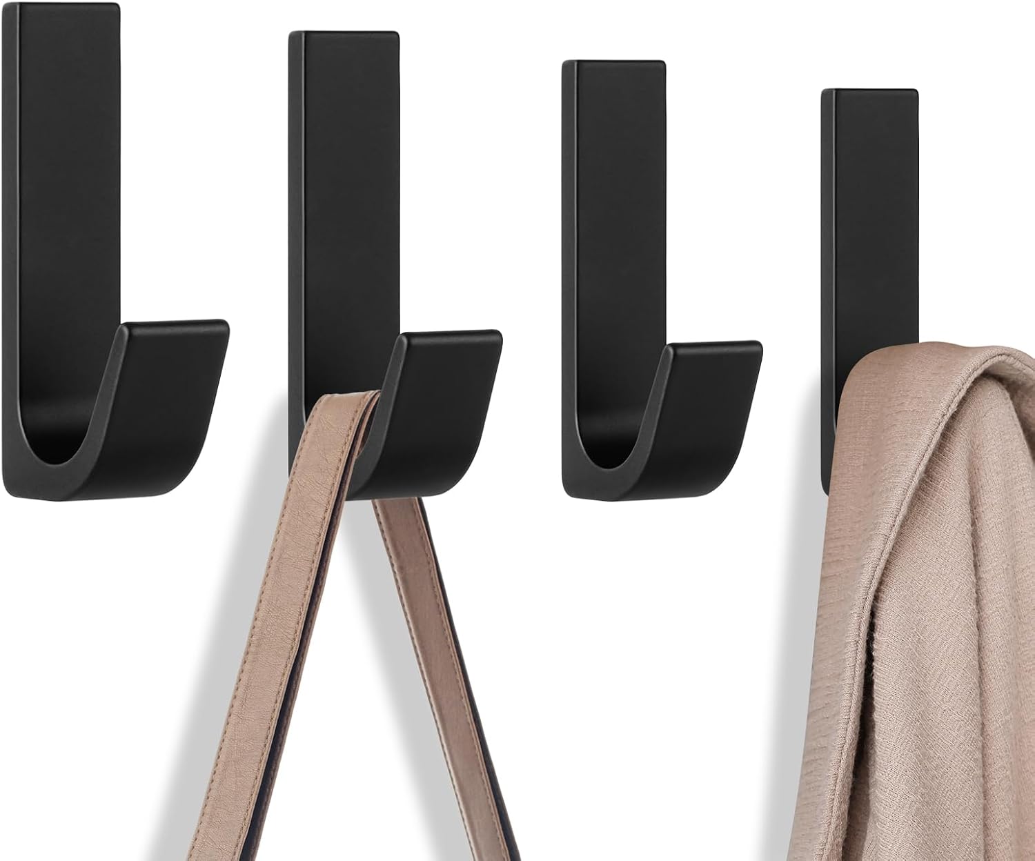 4-teiliges Set Selbstklebender Wandhaken, Wandhaken Für Bad Und Küche, Handtuchhalter Fürs Badezimmer, Wandgarderobe, Kein Bohren Erforderlich, Wasserdicht, Rostfrei