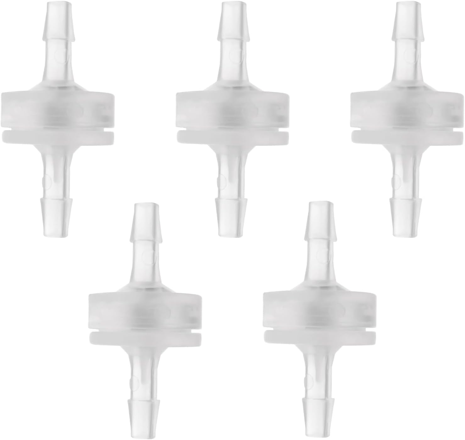 5 Stück 1/8 Zoll (3 Mm) Einweg-rückschlagventile 30,6 X 14,9 Mm Pp-rückschlagventil Für Pneumatische, Wasser-, Kraftstoff-, Öl-, Luft- Und Gassysteme