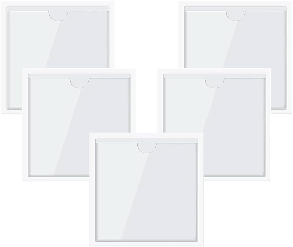 Stück Transparente Hüllen Für Autoführerschein, Auto-windschutzscheibenclip, Parkkartenclip Für Auto, Lieferwagen, Wohnwagen (105x105 Mm)