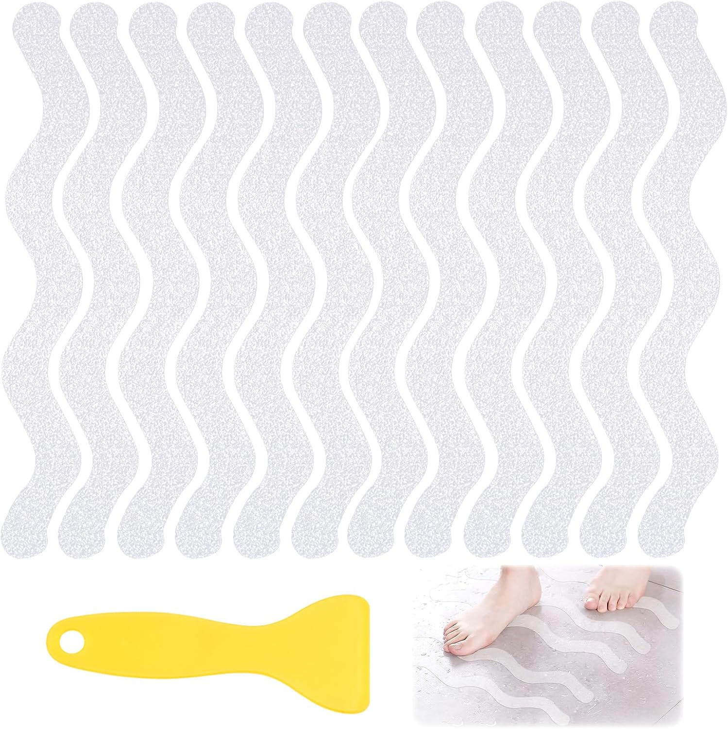 36 Rutschfeste Sicherheitsstreifen Für Badewanne Und Dusche