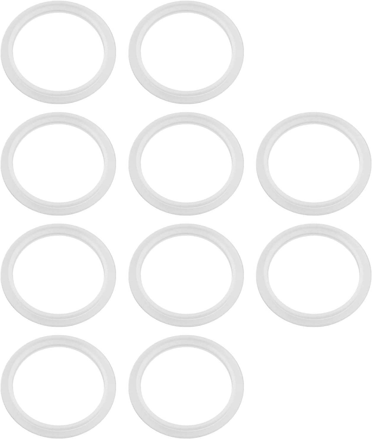 Packung Mit 10 Transparenten Silikon-o-ringen Für Beckenablaufgarnituren Mit 34 Mm Innendurchmesser Und 43 Mm Außendurchmesser